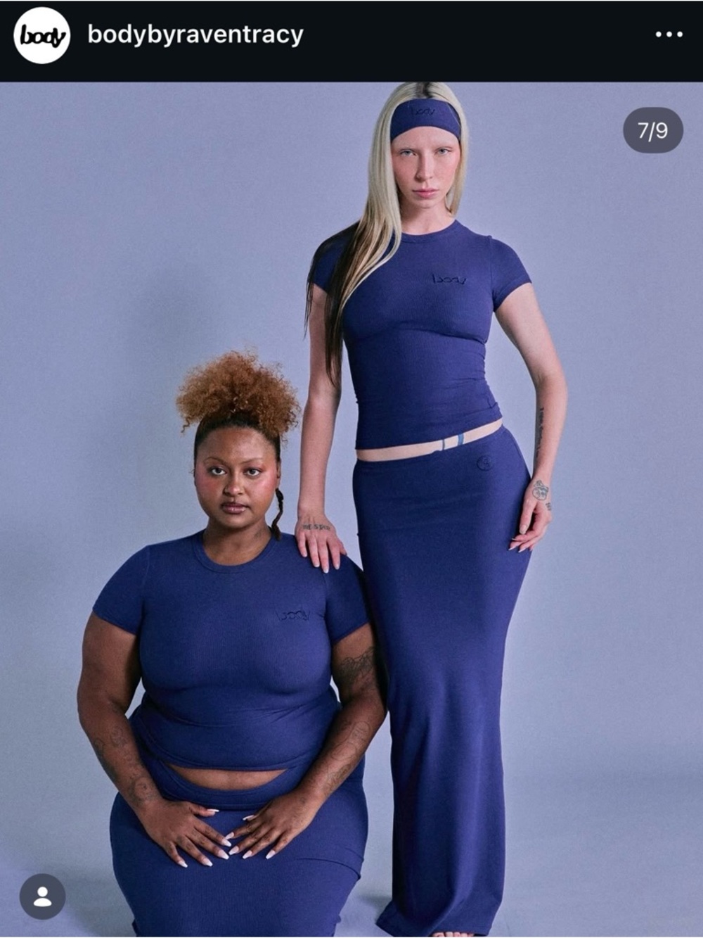 Body by Raven Tracy Navy Maxi Skirt